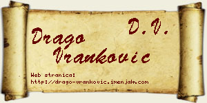 Drago Vranković vizit kartica
